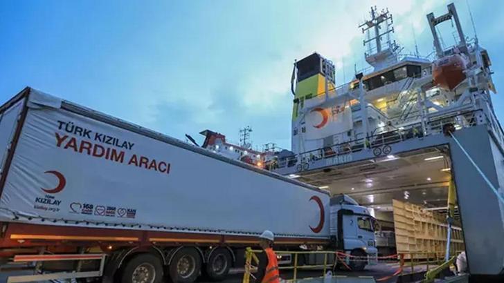 Türk Kızılay'dan Gazze'ye destek: 165 yardım tırı Refah Sınır Kapısı’ndan geçişe başladı!