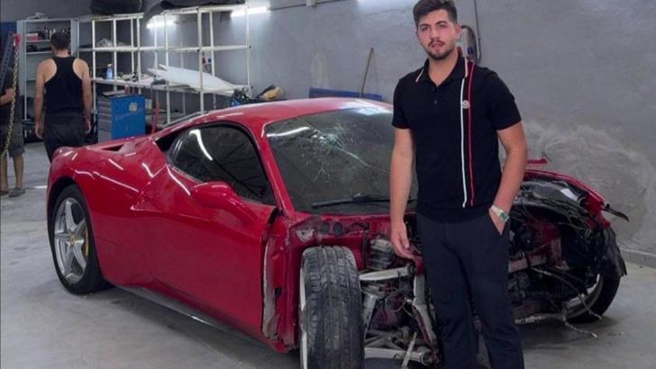 Tamirci 15 milyonluk Ferrari'sini hurdaya çıkarmıştı! Aracın sahibi 'hanenize hayırlı olsun' dedik
