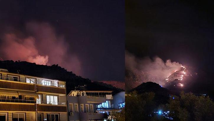 Marmara Adası'nda korkutan orman yangını