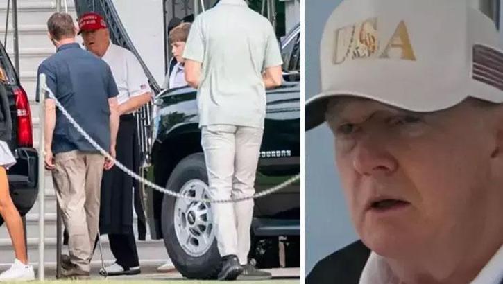 Trump'tan günler sonra ilk görüntü! İşte saklı tutulan hastalığı