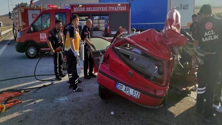 Niğde'de trajik kaza: 2 ölü, 3 yaralı