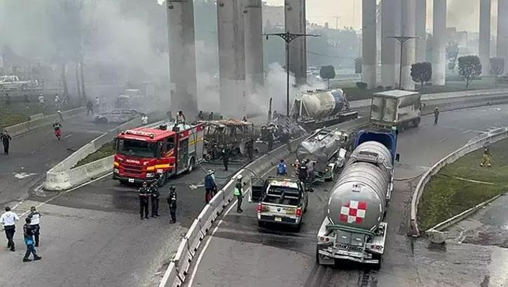 Meksika'da LPG tankeri patladı! Çok sayıda ölü ve yaralı var