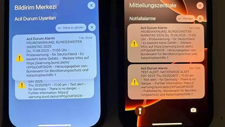 Ülke genelinde dikkat çeken olay! Uyarı sirenleri çaldı, cep telefonlarına mesaj gönderildi