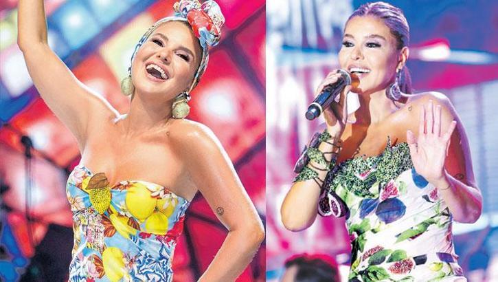 Limonlu Gülben! Kıyafetiyle festivale damgasını vurdu