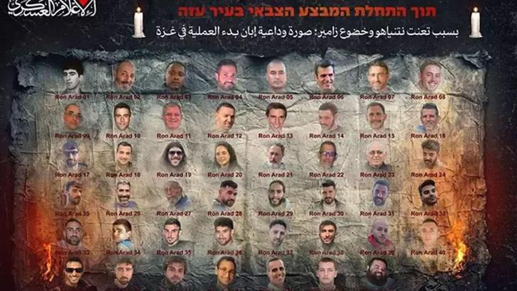 Hamas 47 esirin fotoğrafını 'Bu bir veda görüntüsü' diyerek paylaştı