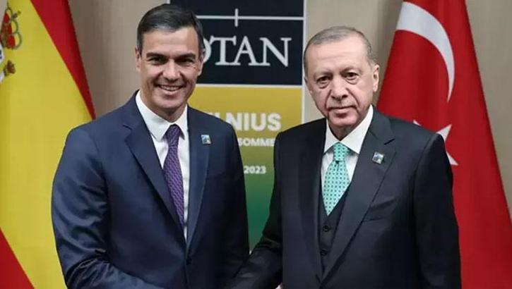 Cumhurbaşkanı Erdoğan, İspanya Başbakanı Sanchez ile görüştü