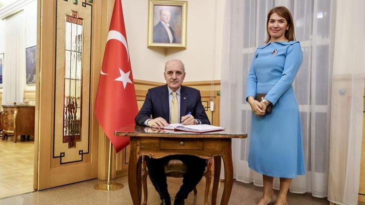 TBMM Başkanı Kurtulmuş, Türkiye’nin Budapeşte Büyükelçiliği’ni ziyaret etti