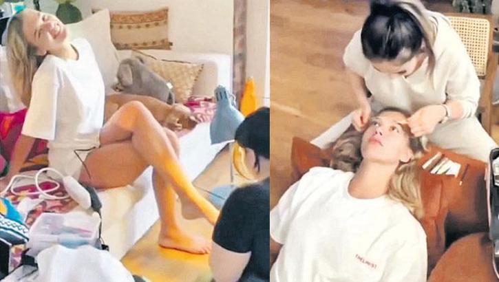 Melisa Döngel'den evde VIP bakım