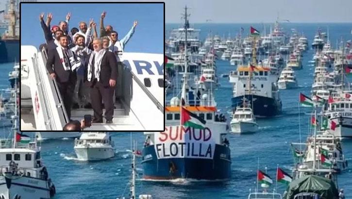 İsrail'in alıkoyduğu 36 Türk aktivist Türkiye'ye getirildi: Uçak İstanbul'a indi!