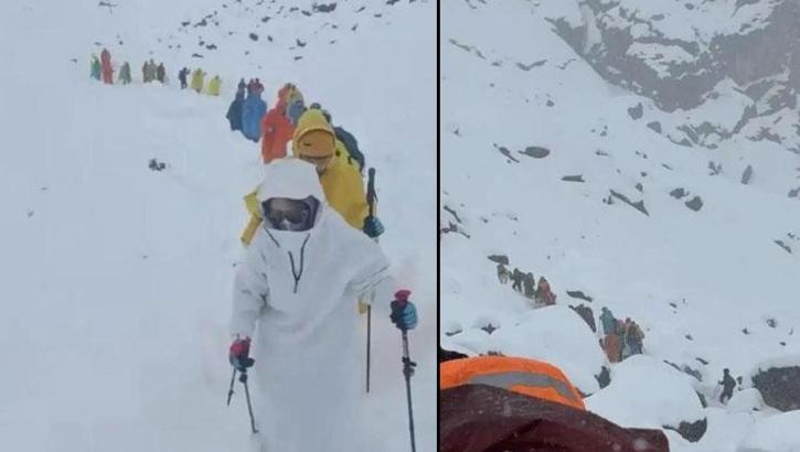 Everest'te kabusa dönen kar fırtınası: Bin kişi dağda mahsur kaldı