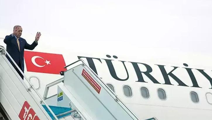 Cumhurbaşkanı Erdoğan, Azerbaycan'a gitti