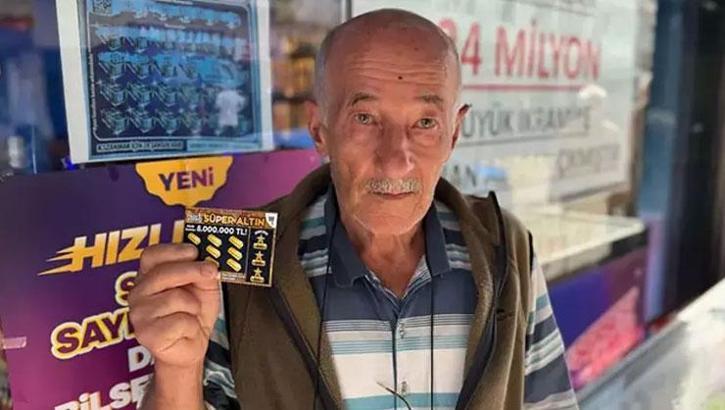 300 lira verdi, 24 milyon TL kazandı! 'Kendisine sakinleşmesi için su verdik'