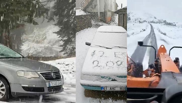 Kışa yaklaşırken kar yüzünü gösterdi! Birçok il şimdiden beyaza büründü