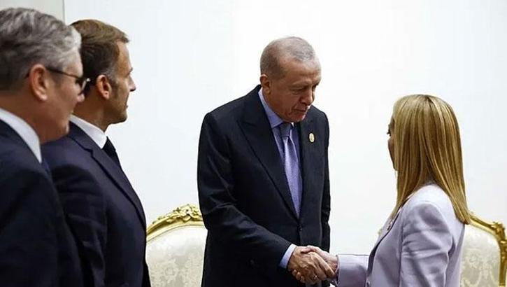 Cumhurbaşkanı Erdoğan'ın İtalya Başbakanı Meloni'ye sigara uyarısı İtalya basınında