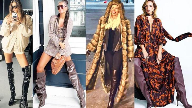 2009 modası geri döndü! Diz üstü çizmeler yeniden sahnede