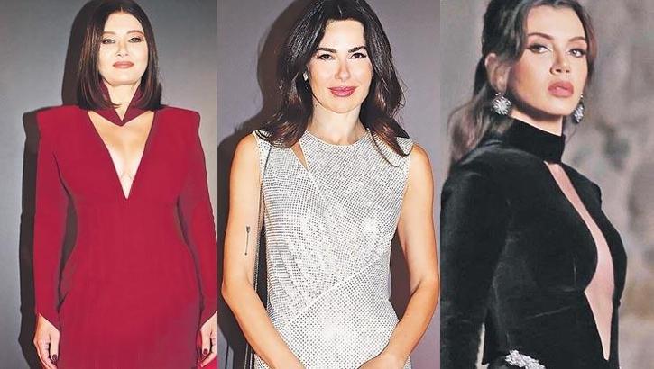 Ödül töreninde güzellik yarışı! Nurgül Yeşilçay, Gökçe Bahadır...