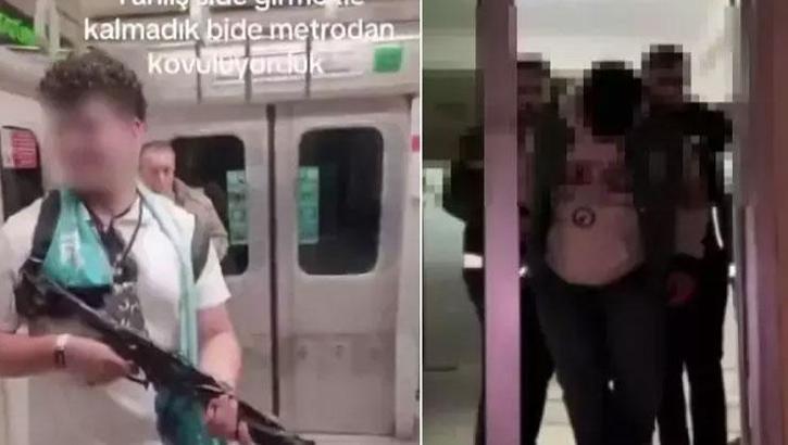 İstanbul'da metroda 'tüfek' paniği! 17 yaşındaki çocuk 'şaka' dedi, ortalık karıştı