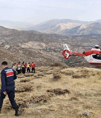 Dağda kalp krizi geçirdi; helikopterle hastaneye kaldırıldı