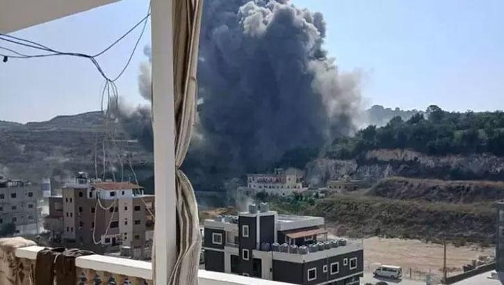 İsrail, Lübnan'ı vuruyor! İşte ilk görüntüler