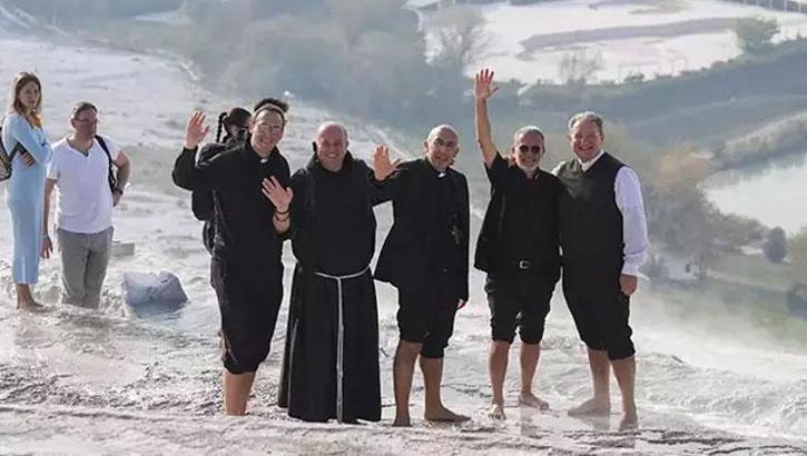 Papa 14. Leo'nun Türkiye ziyareti öncesi Vatikan heyeti, Denizli'ye geldi