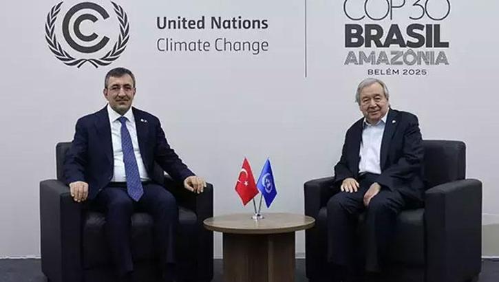Cumhurbaşkanı Yardımcısı Yılmaz, BM Genel Sekreteri Guterres ile görüştü