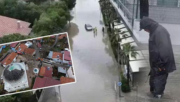 Sağanak, şehirleri esir aldı! Yollar göle döndü, caminin minaresi yıkıldı