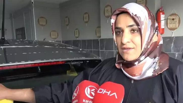 Oto yıkamacılığa kadın eli değdi!