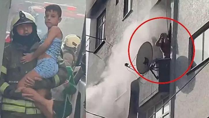 Gaziosmanpaşa'da panik! 4 katlı binada korkutan yangın