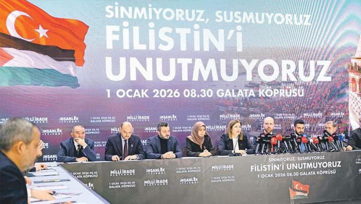 Gazze için 1 Ocak çağrısı