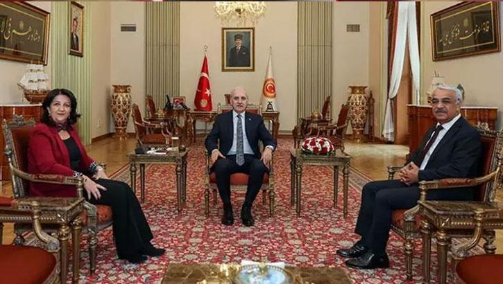 TBMM Başkanı Kurtulmuş’tan DEM Parti Heyetini kabul etti