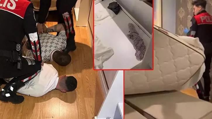 İstanbul’da oteldeki yatağın altından çıkanlar polisi bile şoke etti