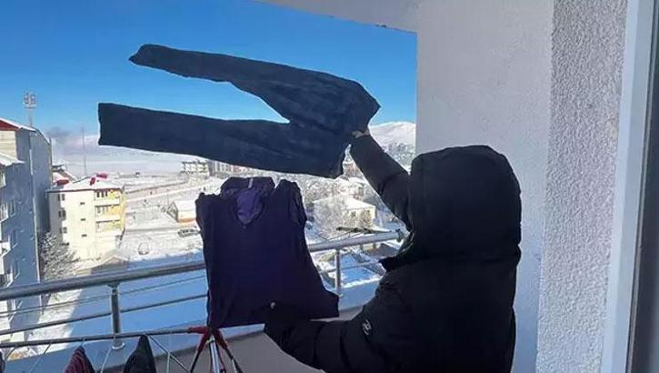 Türkiye'nin Sibirya'sı: Göle! Termometreler -39,7’yi gördü, hissedilen -50