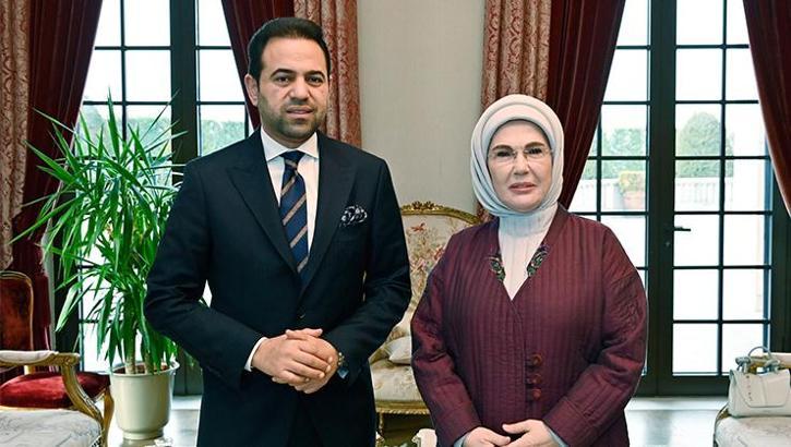 Emine Erdoğan, Müslüman Alimler Konseyi Genel Sekreteri ile bir araya geldi