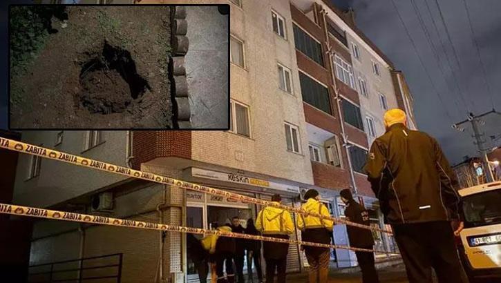 Kocaeli'de panik! Giriş kısmında çukur oluşan 5 katlı bina tahliye edildi