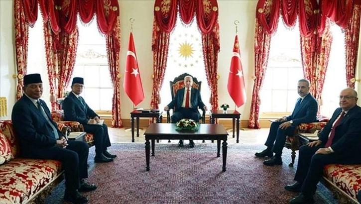 Cumhurbaşkanı Erdoğan, Endonezyalı bakanları kabul etti