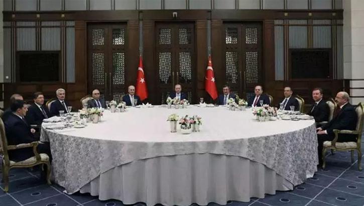 Cumhurbaşkanı Erdoğan yasama, yürütme ve yargı organlarının temsilcileri ile görüştü