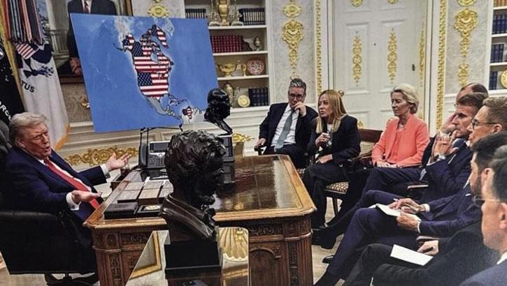 Trump ‘yeni ABD’ haritasını paylaştı! Tepki çeken görüntü