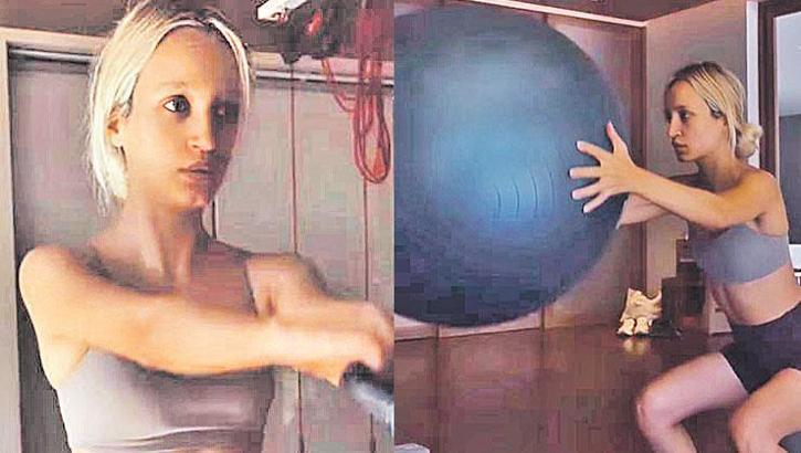 Yorulmak bilmedi! Melisa sporu ihmal etmiyor