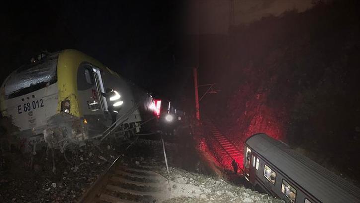Balıkesir'de facidan dönüldü! Heyelan sebebiyle trenin 2 vagonu raydan çıktı