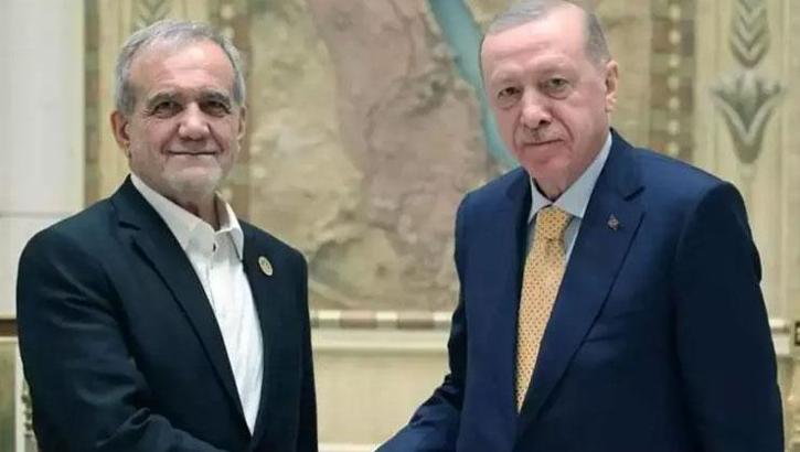 Cumhurbaşkanı Erdoğan, İran Cumhurbaşkanı Pezeşkiyan ile görüştü!