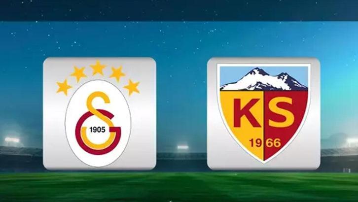 Galatasaray - Kayserispor maçı 11'leri belli oldu