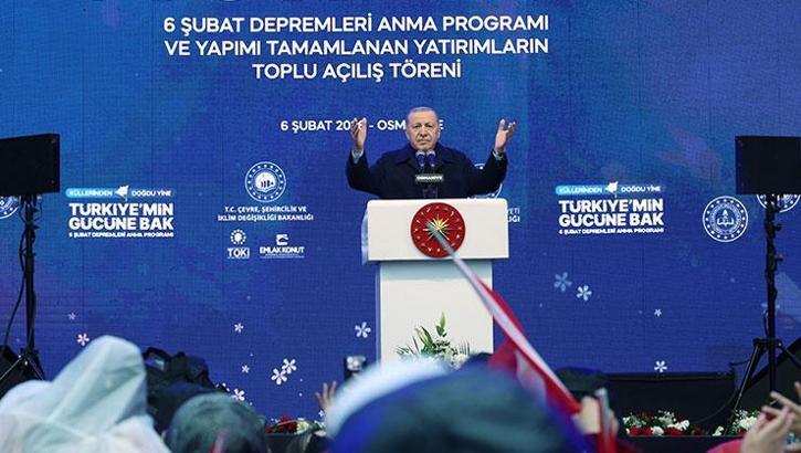 Cumhurbaşkanı Erdoğan: Muhalefet depremlerden rant devşirdi