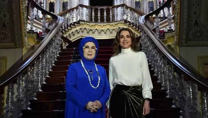 Emine Erdoğan, Ürdün Kraliçesi Rania ile bir araya geldi