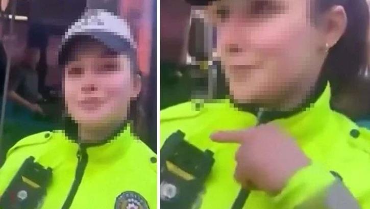 Trafik polislerini kayda alıp sosyal medyadan yayınlayan sürücü gözaltına alındı
