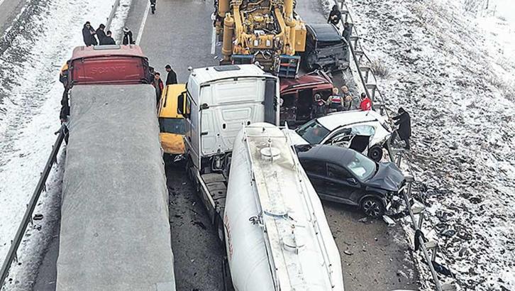 11 araçlık zincirleme kabus