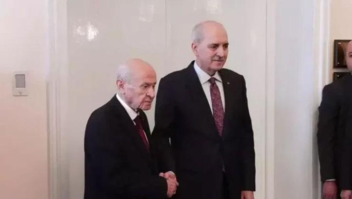 TBMM Başkanı Kurtulmuş'tan Bahçeli'ye ziyaret