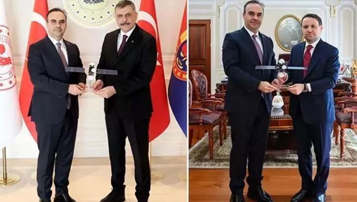 Bakan Kacır, İçişleri Bakanı Çiftçi ile Adalet Bakanı Gürlek'i ziyaret etti