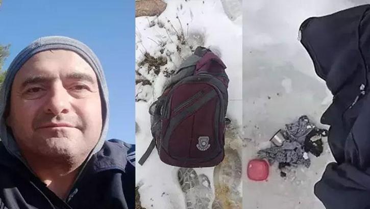 Çukur kazan kayıp dağcı geceyi içinde geçirmiş