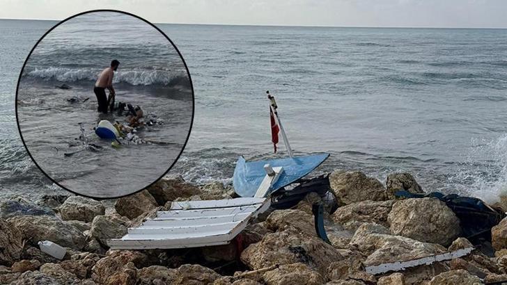 Antalya'da korku dolu gece: Dev dalgalar tekneyi parçaladı! Mucize kurtuluş