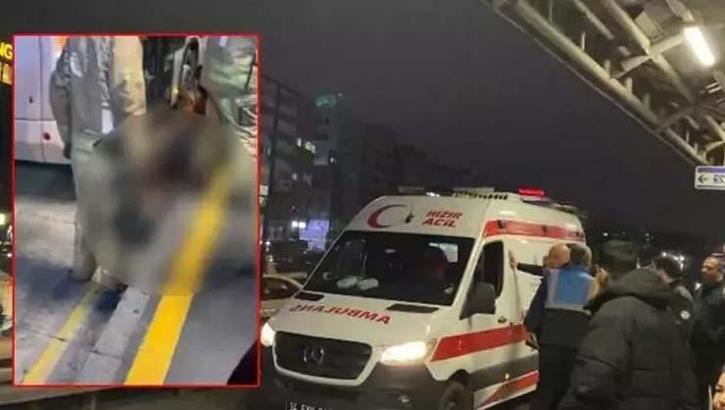 Bahçelievler’de korkunç kaza! Metrobüs bir kişinin üzerinden geçti